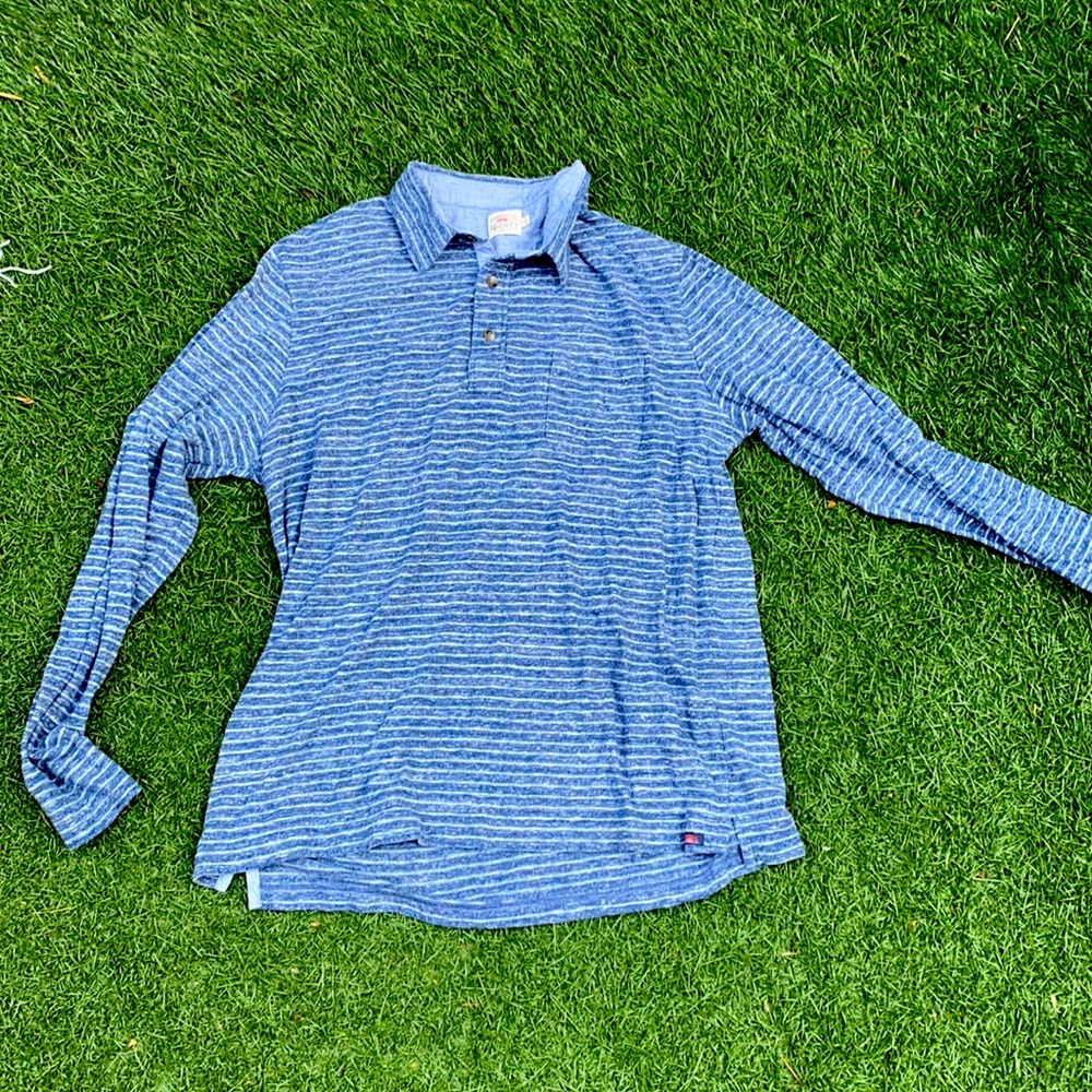 Faherty long sleeve polo